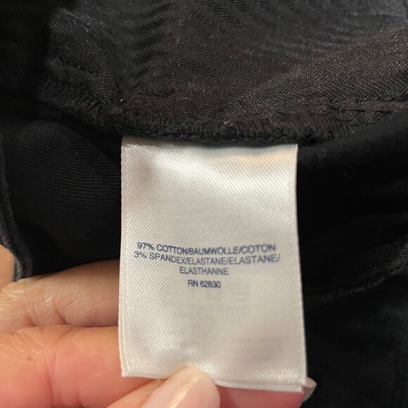 Lands End Womens Solid Black Chino Shorts Plus Size 20W Cotton 6.5" Inseam - Picture 5 of 8